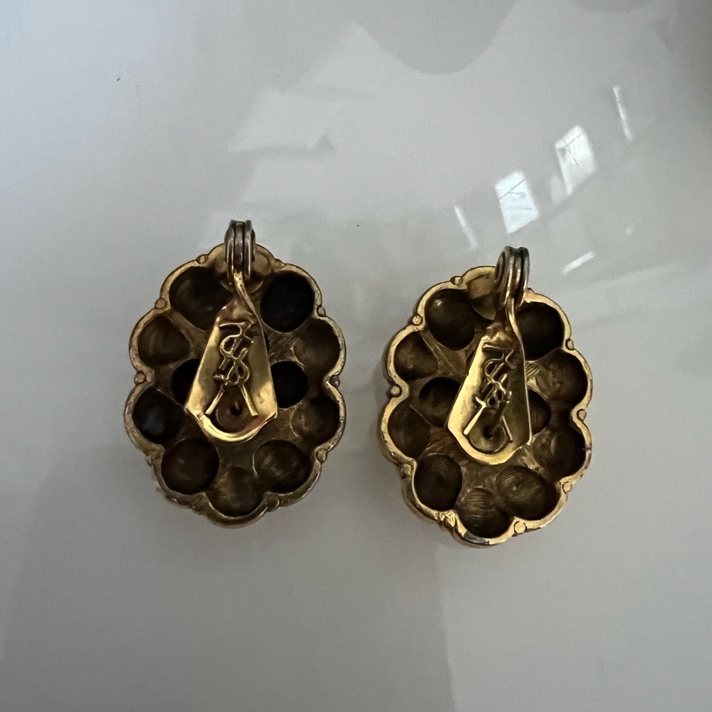 Vintage YSL earrings 1970s, 1980s